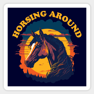 Horsing Around Sticker